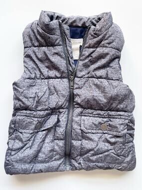 Toddler Boy's Rorie Whelan Gray Puffer Vest Size 2T